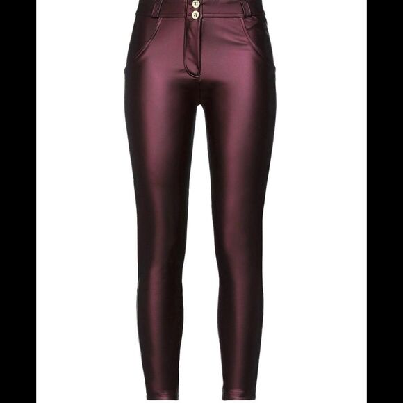 Freddy WR.UP metallic leggings pants deep purple Sz M - Picture 1 of 13